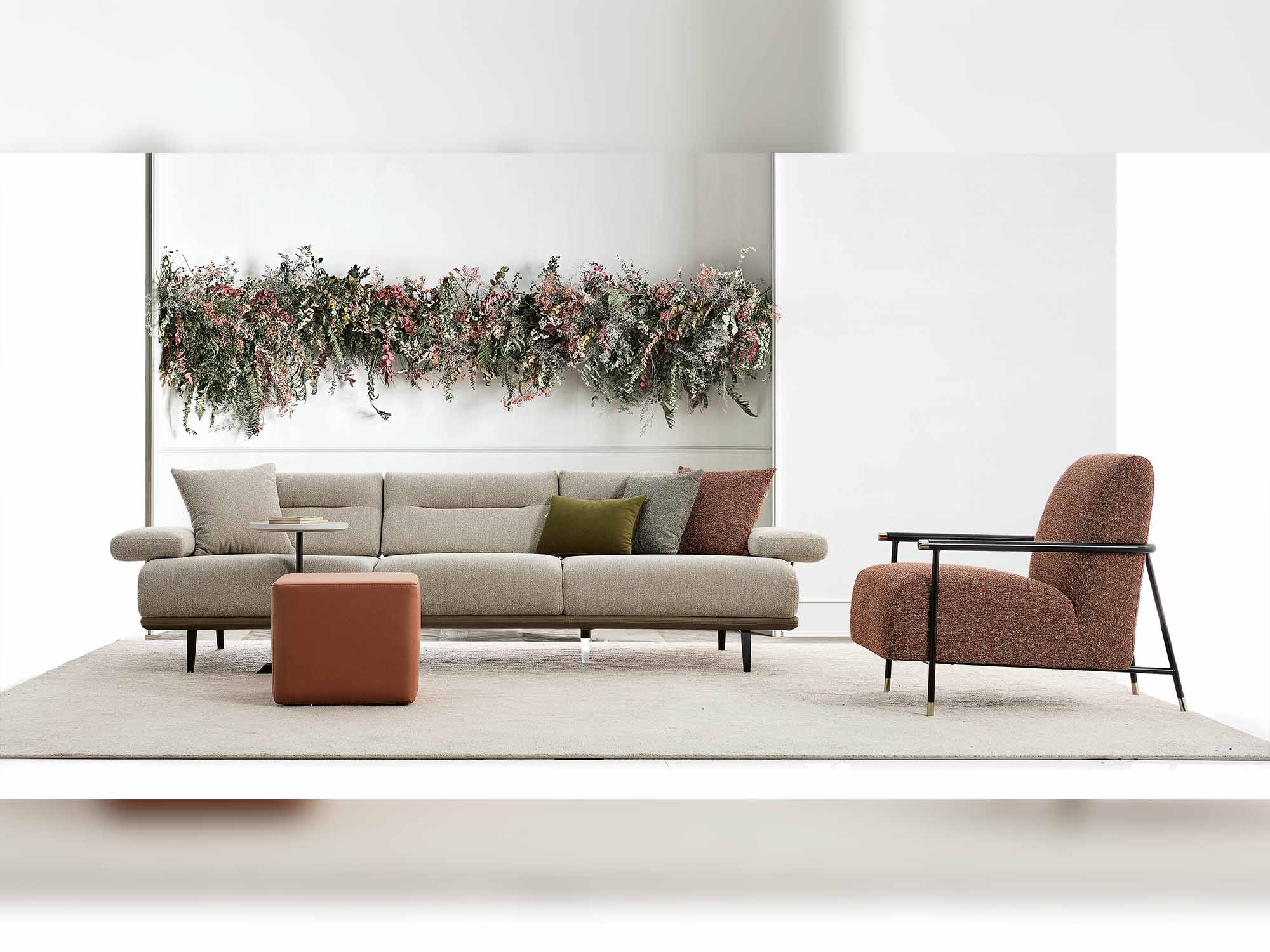 Venedik 4-pieces (4 Seat Sofa & 3 Seat Sofa & 2 Chair) Livingroom