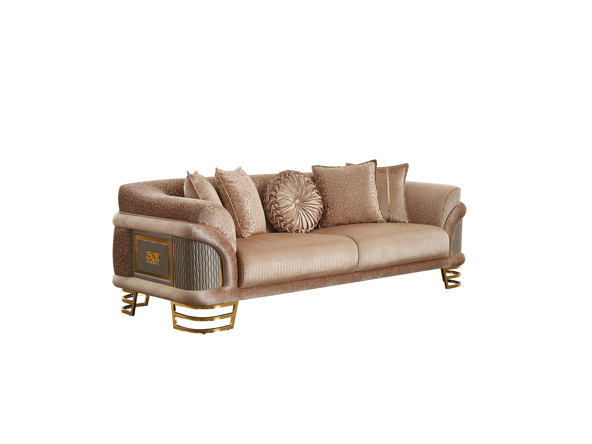 Versace Stationary Sofa Beige