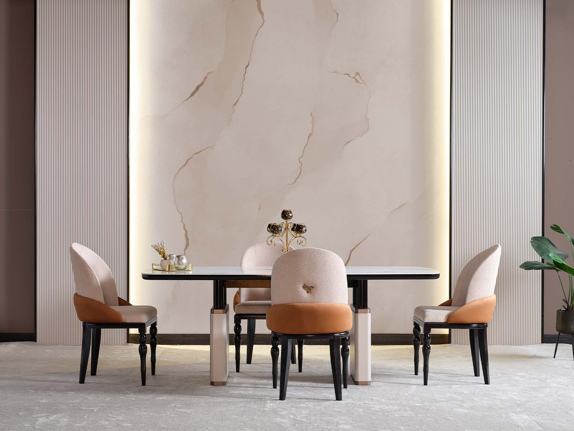 Voyance Diningroom (Dining Table & 6 Dining Chair)