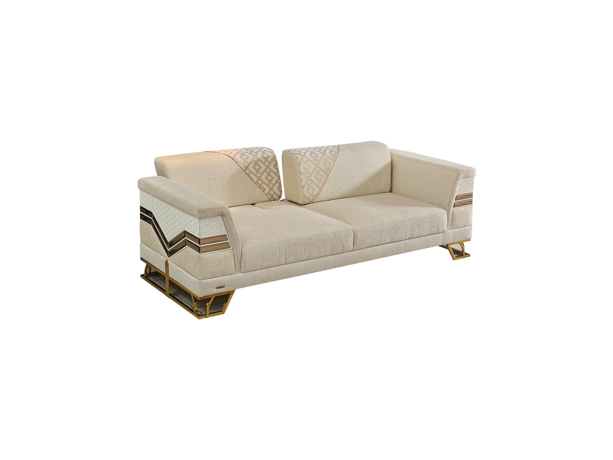 Zen Convertible Loveseat Cream