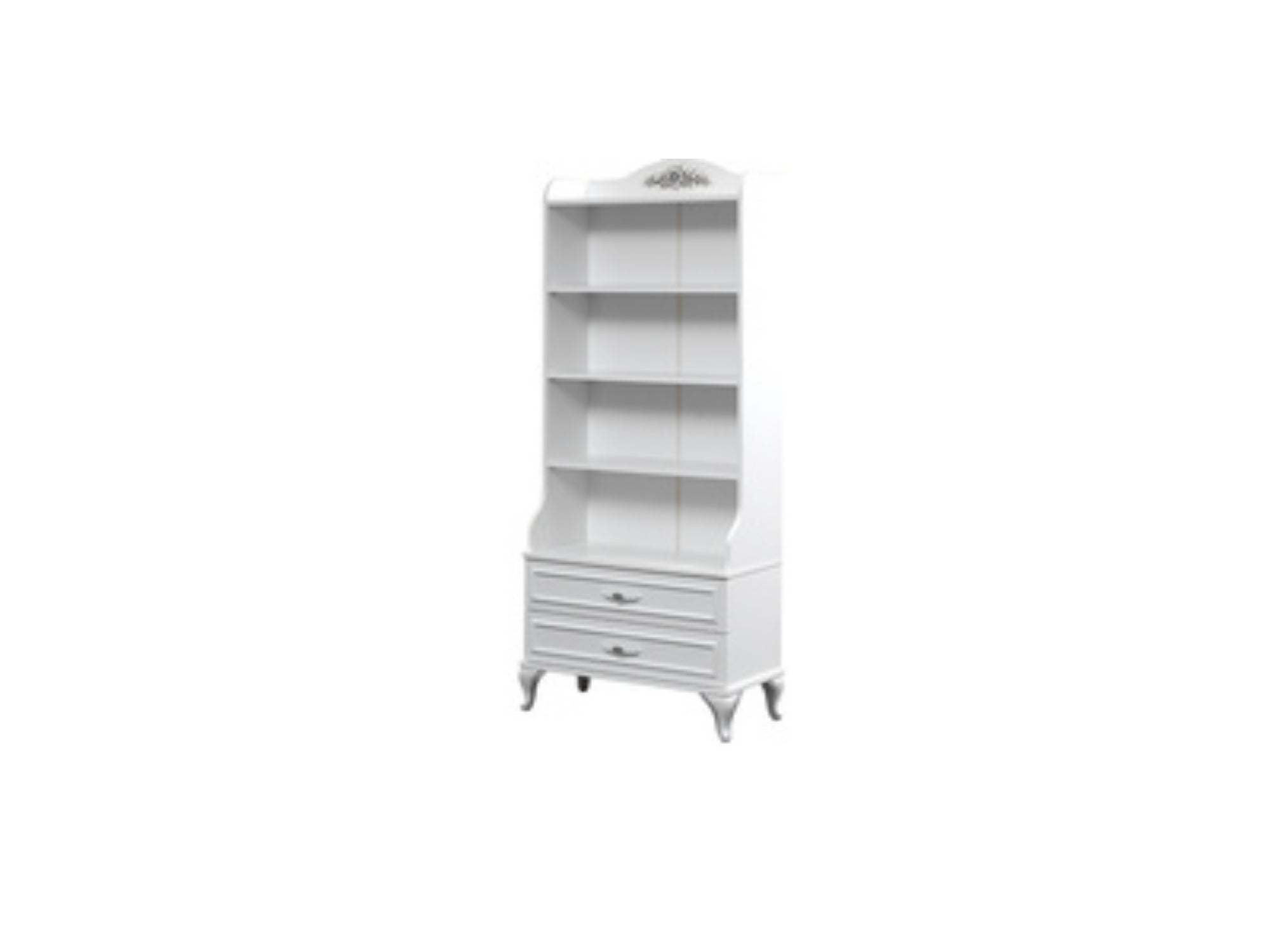 Angle Kids Room Set (Twin Bed & Bunkbed & 2 Bookcases &  Study Desk &  Nightstand & Chiffonier With Mirror)