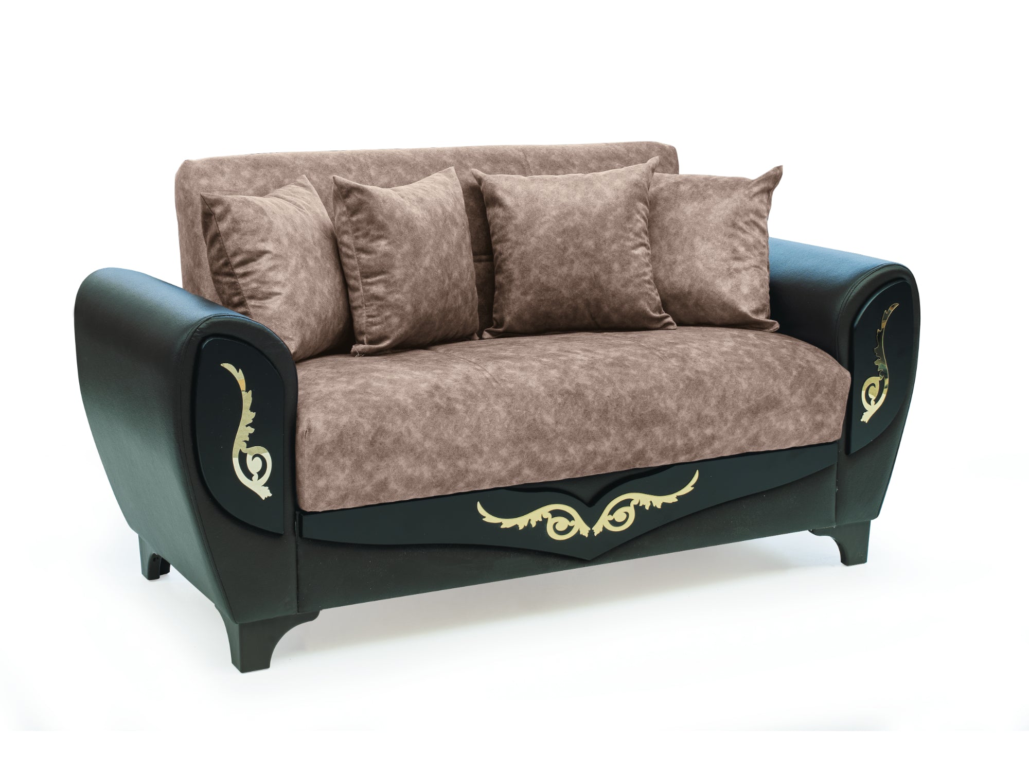 Legacy Convertible Livingroom Loveseat Dropp Brown