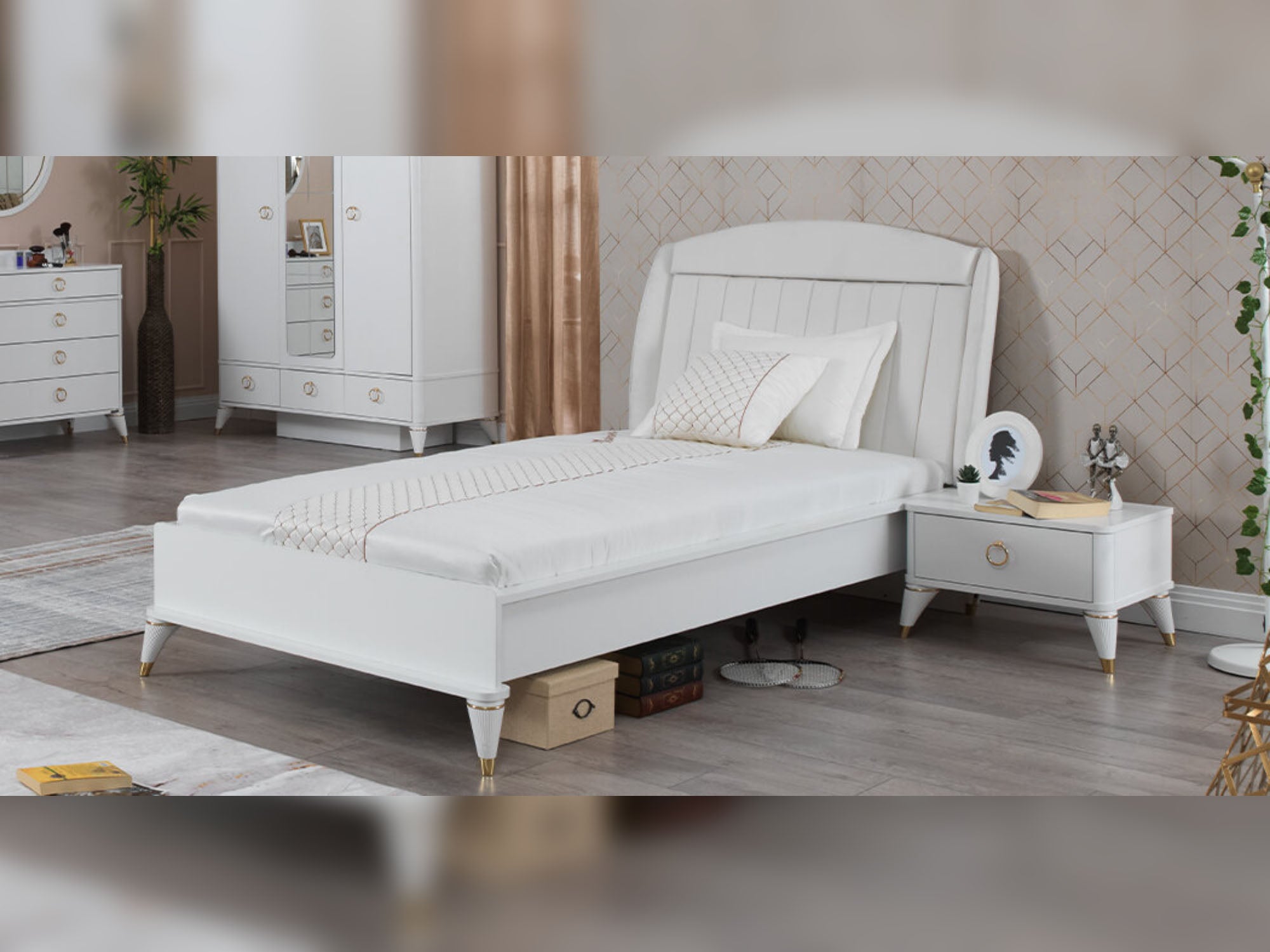 Masal Kids Room Set (Bed & Nightstand)