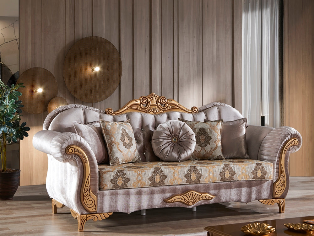 Sultan Traditional Loveseat Cream