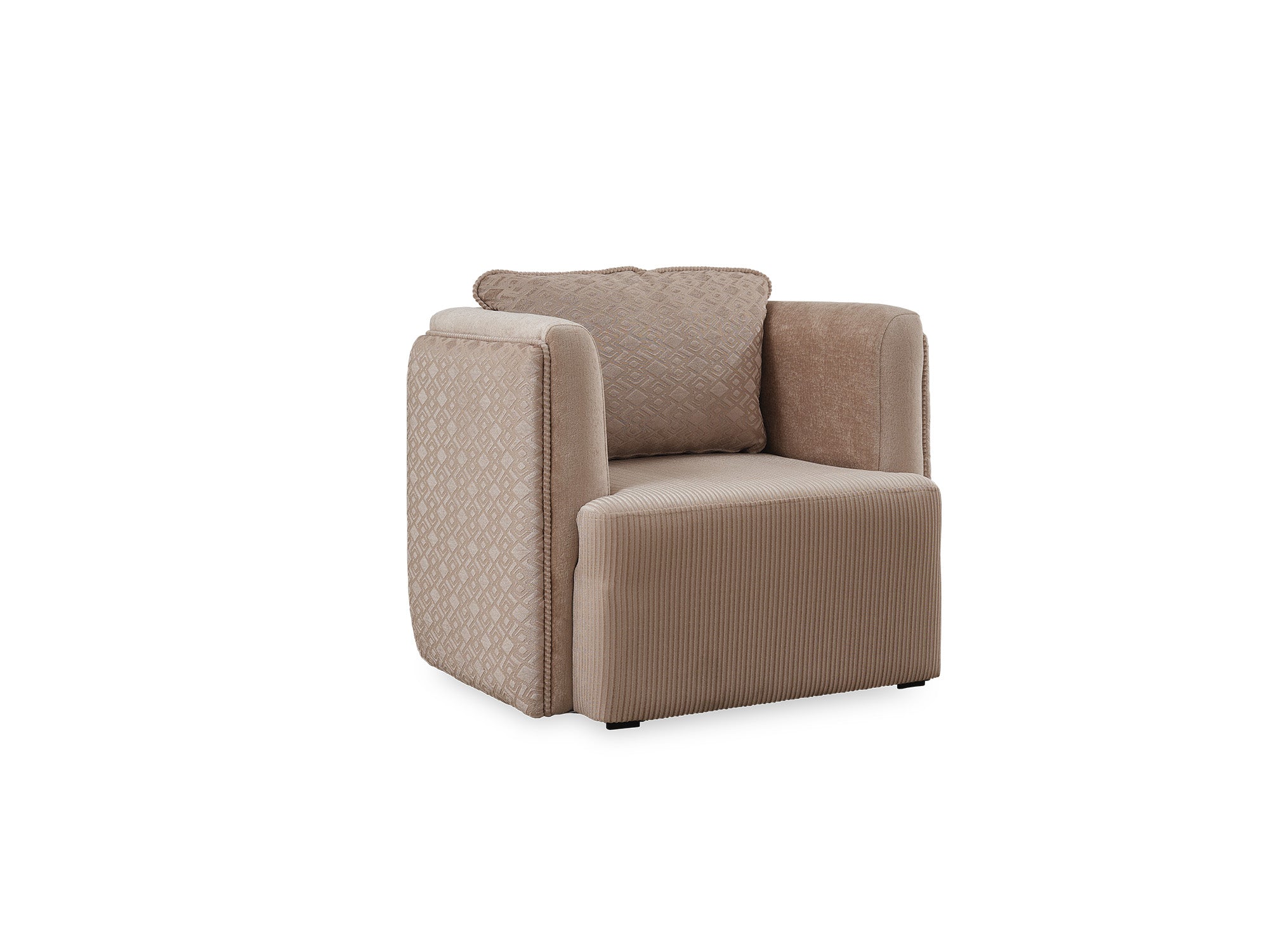 Valentino 3-pieces (Sofa & Loveseat & Chair) Livingroom Set Beige